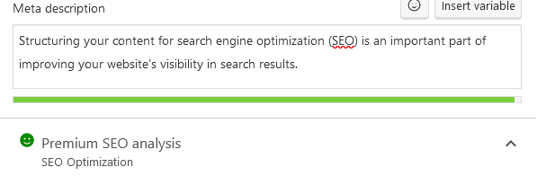 Structuring your content for search engine optimization (SEO) is an important part of improving your website's visibility in search results. 